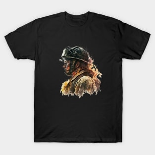 The Courageous Firefighters Who Never Back Down T-Shirt